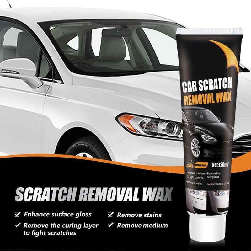 Verilune Car Scratch Remover for Vehicles, Deep Scratch Repair Paste with Polishing Wax, Paint Scratch Repair Kit with Wipe & Sponge for Car Paint Restoration - Image 4
